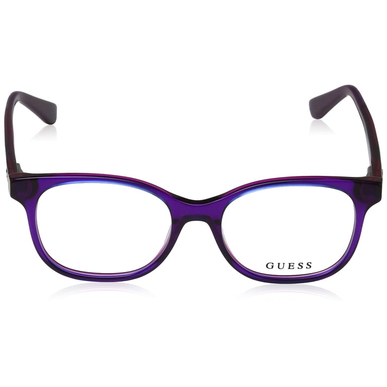 Guess GU9176 Eyeglass Frames - Shiny Violet Frame, 48 mm  display picture 3
