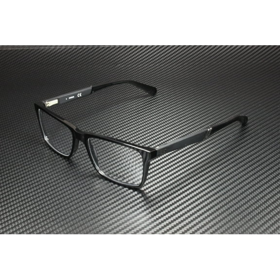 Guess GU1954 001 Shiny Black Clear Lens Plastic 55 mm Men's Eyeglasses