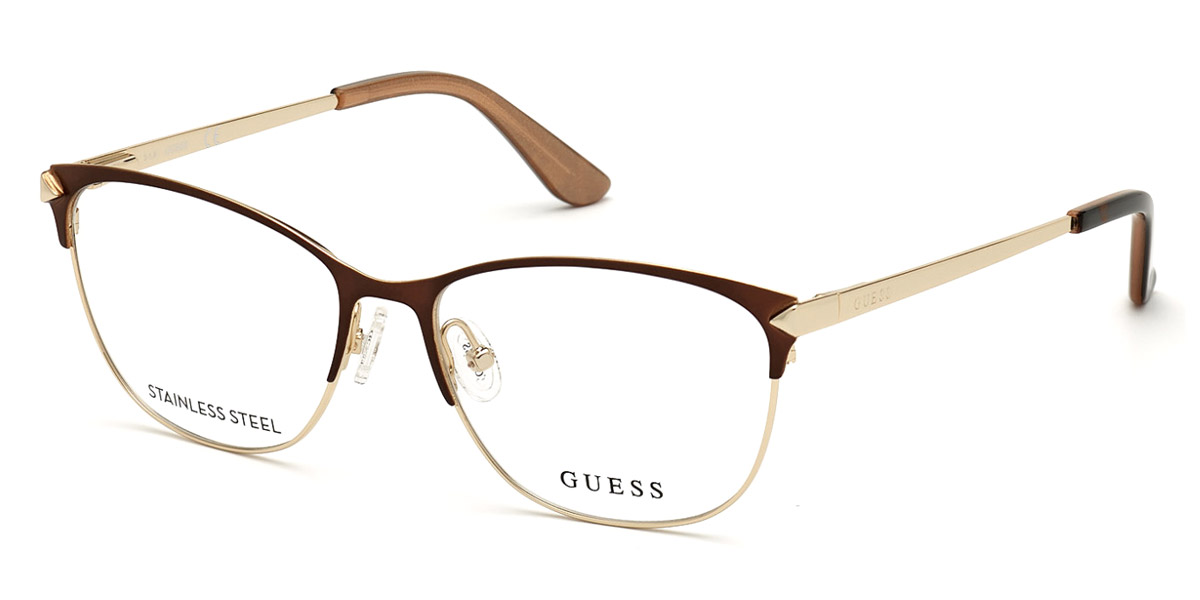 Guess GU2755 Full Rim Browline Matte Dark Brown Eyeglasses  display picture 3