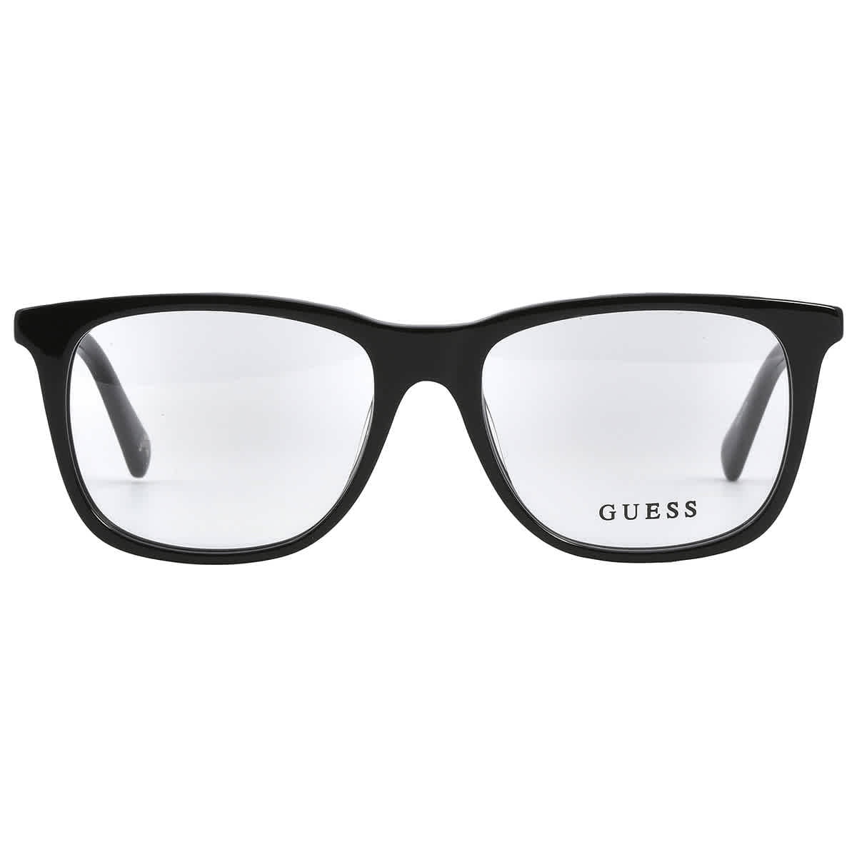 Guess GU5223 001 Unisex Shiny Black Rectangular Frame Eyeglasses