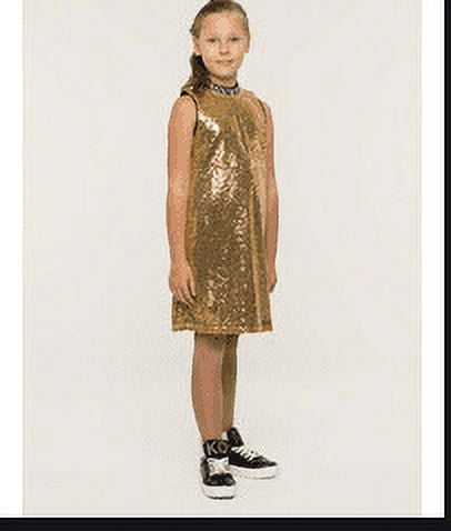 Guess Girls Rochie Full sequins Slip dress Gold Size 14