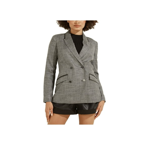 Guess Giulia Blazer Blkwht Pied De Poule Jacquard XL
