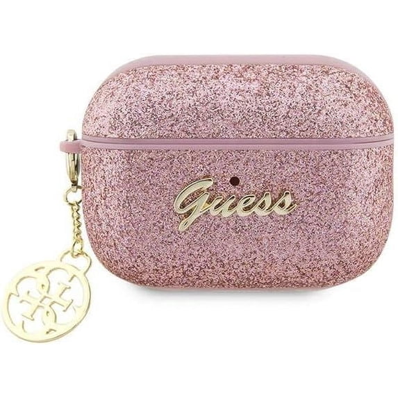Guess Glitter Flake 4G Charm Collection for Airpods Pro 2 Pink - GUAP2GLGSHP