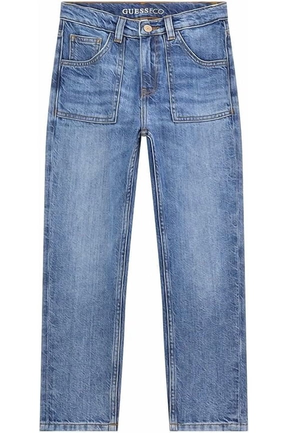 INDIGO Big Girls Denim Carpenter Pant, US 7