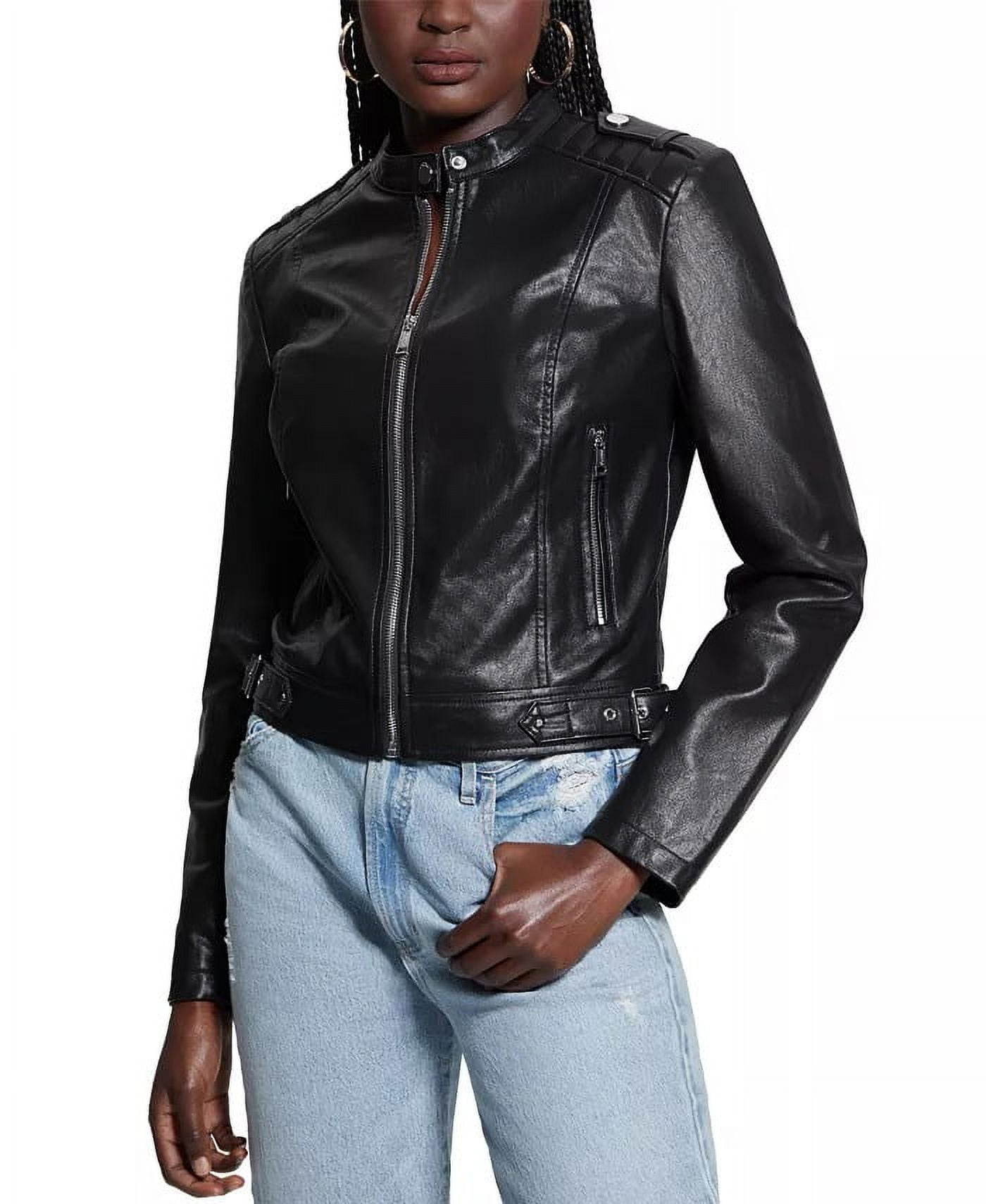 Guess Faux Leather Womens Jackets Shop Guess Faux Leather