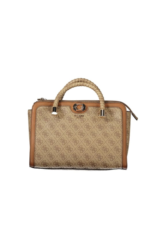 Jeans Beige Polyethylene Women Handbag