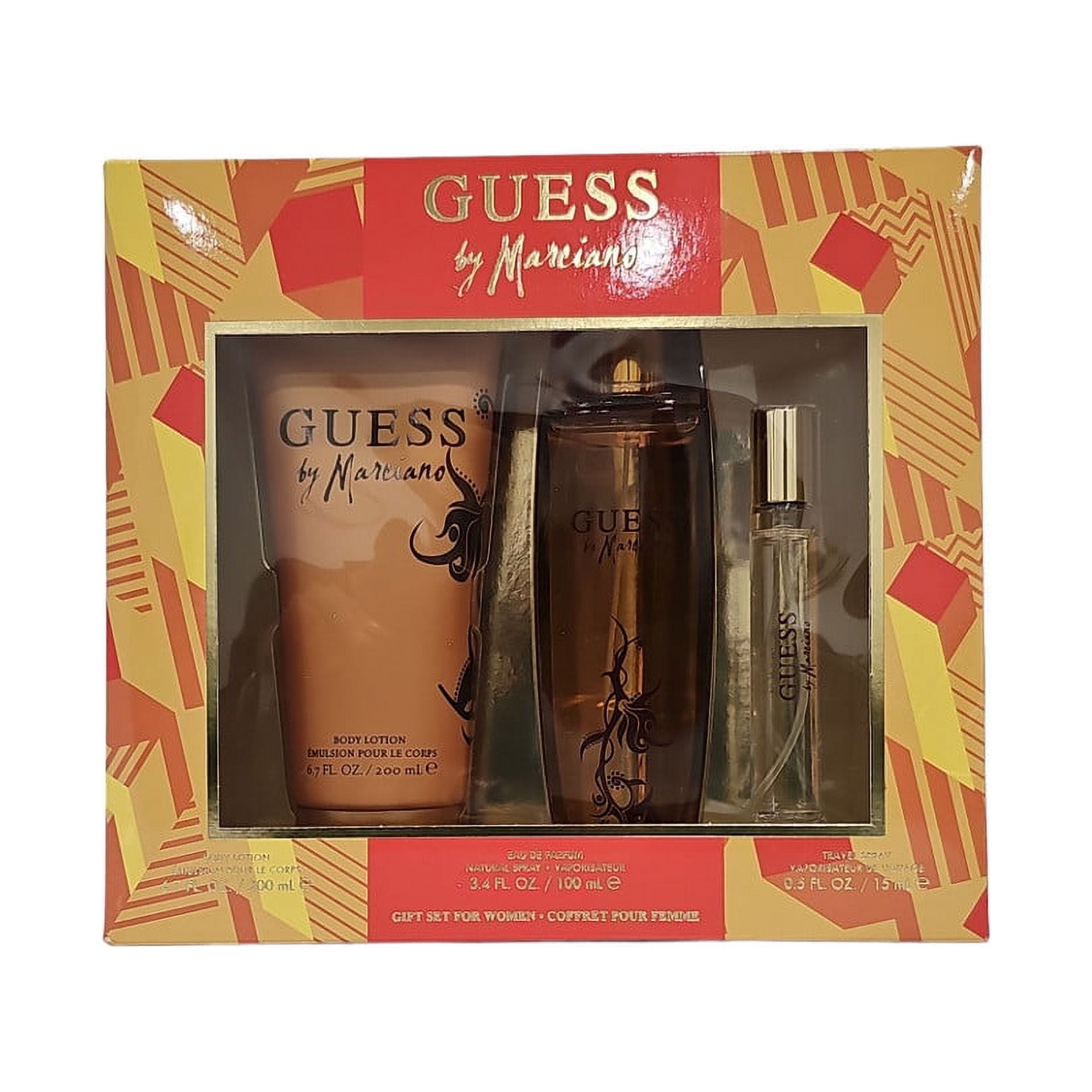 GUESS Ladies Marciano Gift Set, 3PC Perfume and Body Lotion