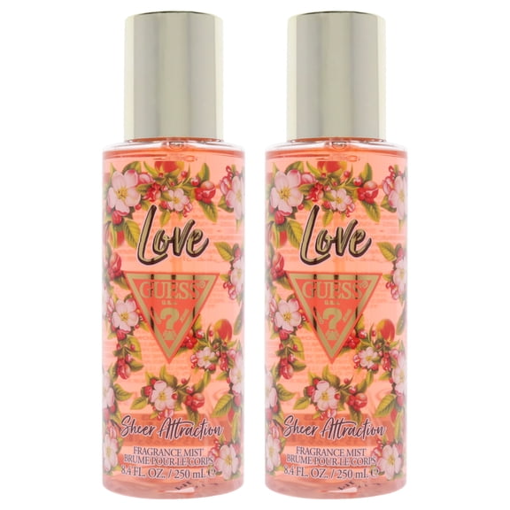Guess Love Sheer Attraction by Guess for Women - 8.4 oz Fragrance Mist - Pack of 2