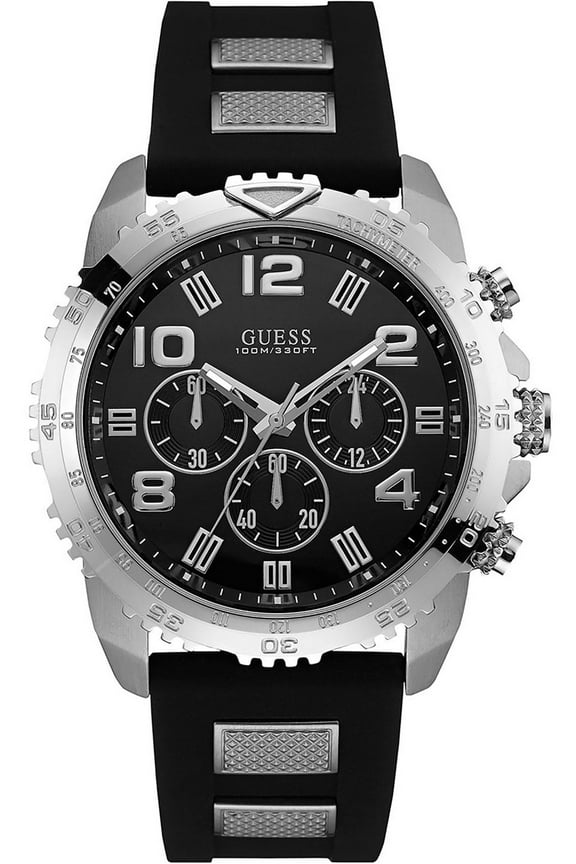Men U0599G3 Chronograph Dial Silicone Band Watch