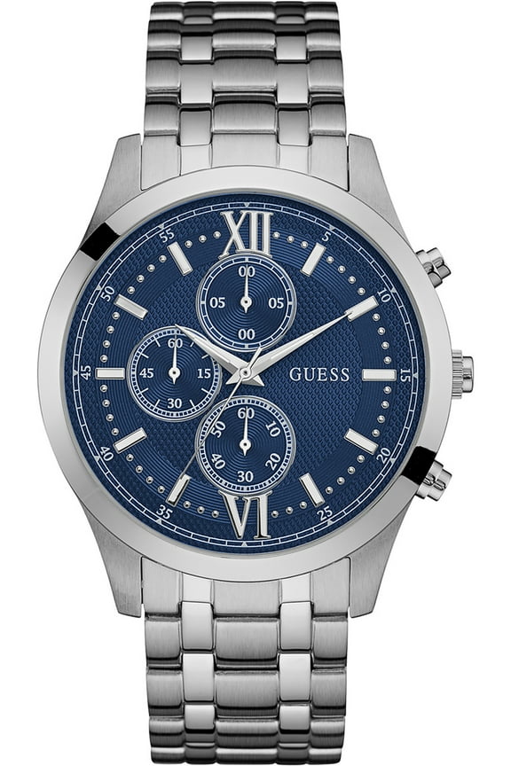 Men's Blue Face Chronograph with Stainless Steel Case & Bracelet W0875G1