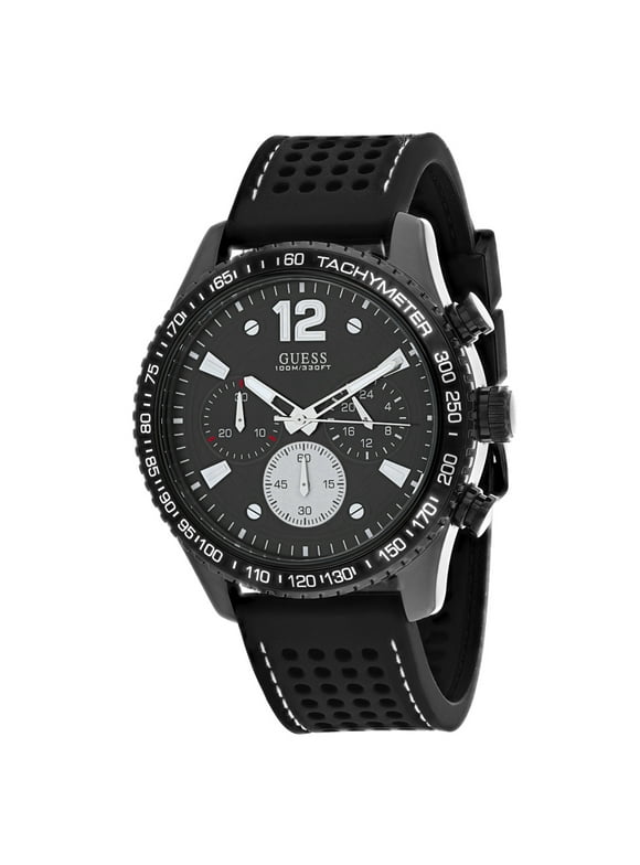 Guess Men's Fleet Black Dial Watch - W0971G1