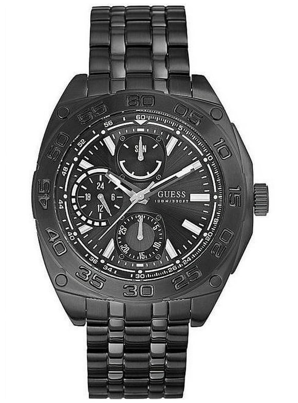 Guess Men's U0487G2 Black Ionic Plated Multi-Function Watch