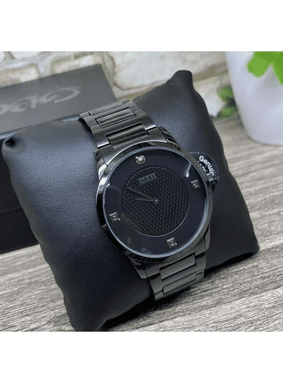 Guess Men's U11651G1 Steel BLACK WATCH