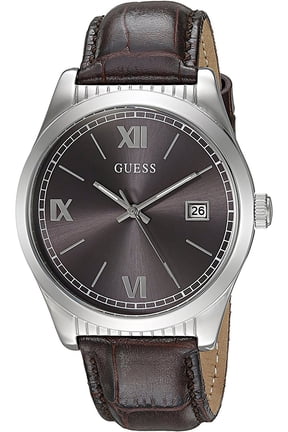 Men's W0874G1, Dress Casual,Stainless Steel Case,Leather Strap,Date,30m WR