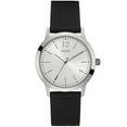 thumbnail image 1 of Guess Men's W0976G1 Black Fabric Band With Silver Analog Dial Watch New In Box, 1 of 2