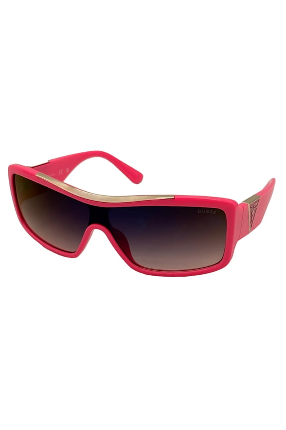 Mens Pink Shield Sunglasses, Smoke Gradient Lens. GO00035. 72B