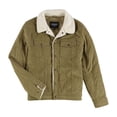 thumbnail image 1 of GUESS Mens Sherpa Trim Bomber Jacket, Beige, Medium, 1 of 1