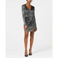 thumbnail image 1 of Guess Metallic Gathered-Skirt Dress (Metalic, XS), 1 of 2