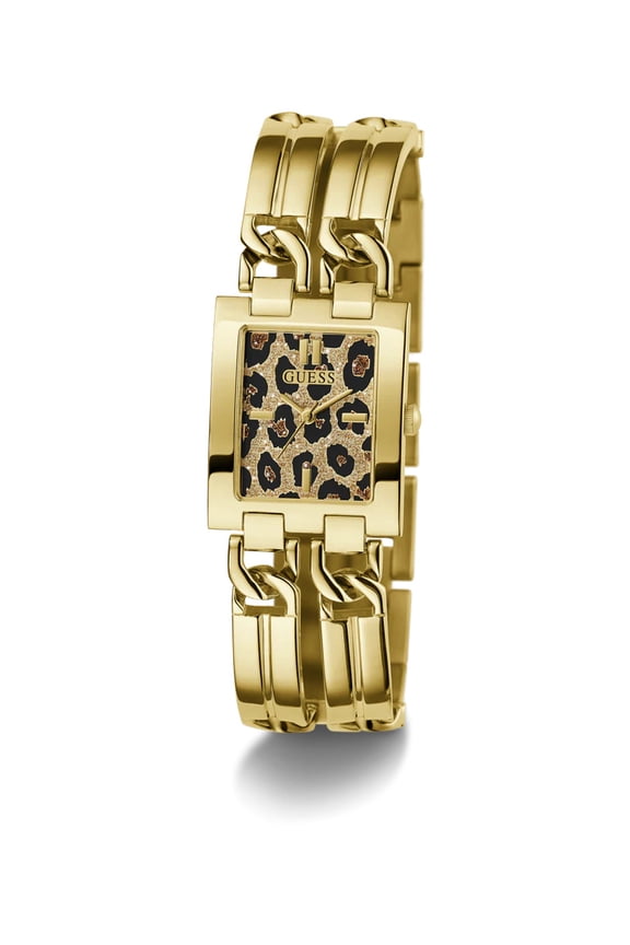 Iconic Animal Leopard Print Gold Tone Ladies Watch