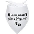 thumbnail image 1 of Guess What Mom is Pregnant Pregnancy Announcement Dog Bandana Funny Pet Dog Bandanas Dog Scarf Gender Reveal Photo Prop Decorations Accessories Pet Scarves Pet Accessories for Dog Lovers, 1 of 6