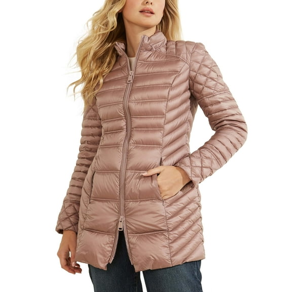Guess Natasha Quilted Jacket Gentle Mauve XS