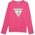 thumbnail image 1 of Guess PINK Big Girls Stretch Triangle Rhinestone Long Sleeves T-shirt, US 7, 1 of 3