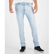 Guess PITCH WASH Mens Light-Wash Slim Tapered Fit Jeans, US 32x30