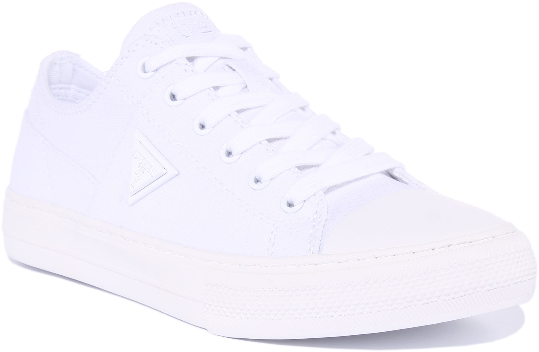 Guess womens white trainers best sale