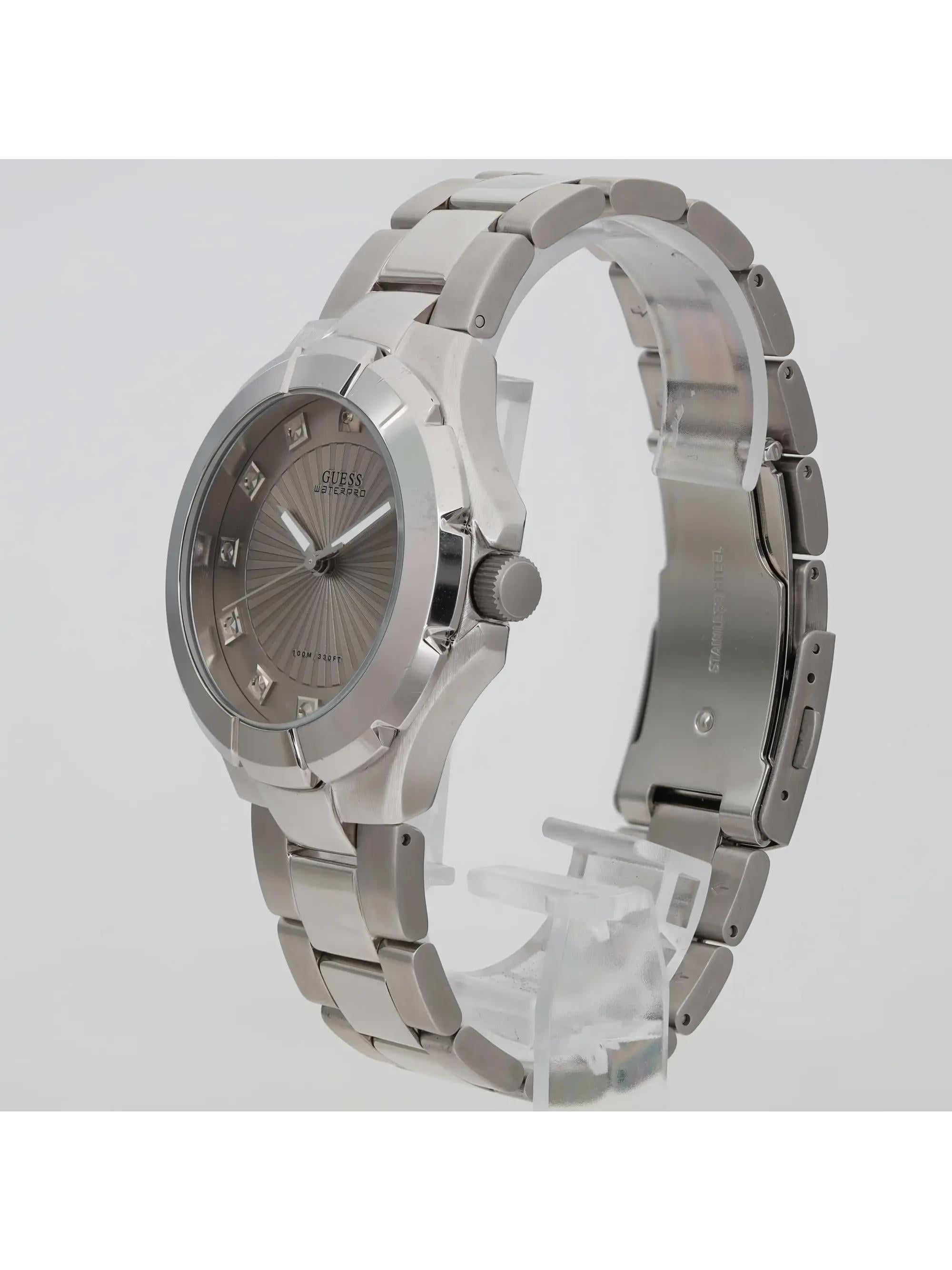 Guess Waterpro 42mm Steel Black Dial Quartz Mens Watch Guess Waterpro 42mm Steel Black Dial Quartz Mens Watch