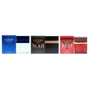 Guess Seductive 3 Pc Kit - 3.4 oz Seductive Homme Blue EDT Spray, 3.4oz Guess Seductive Homme Noir, 3.4 oz Seductive Red EDT Spray