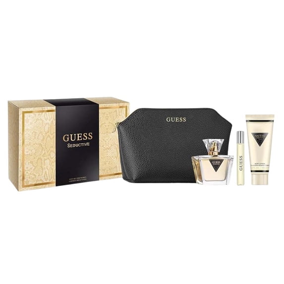 Guess Seductive by Guess, 4 Piece Gift Set for Women with Pouch
