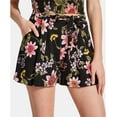 thumbnail image 1 of Guess Skylee Printed Pleated Shorts Flourish Fields Black 0, 1 of 1
