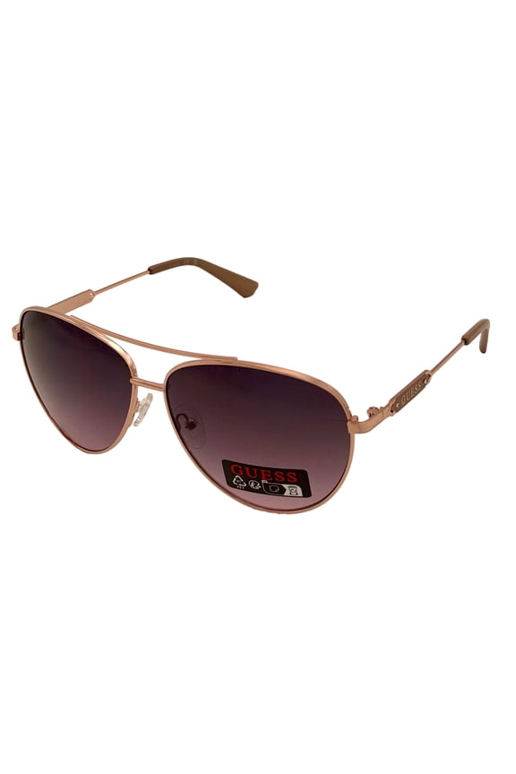Sunglass Mens Rose Gold Metal Aviator, Smoke Gradient Lens GO00018. 28B