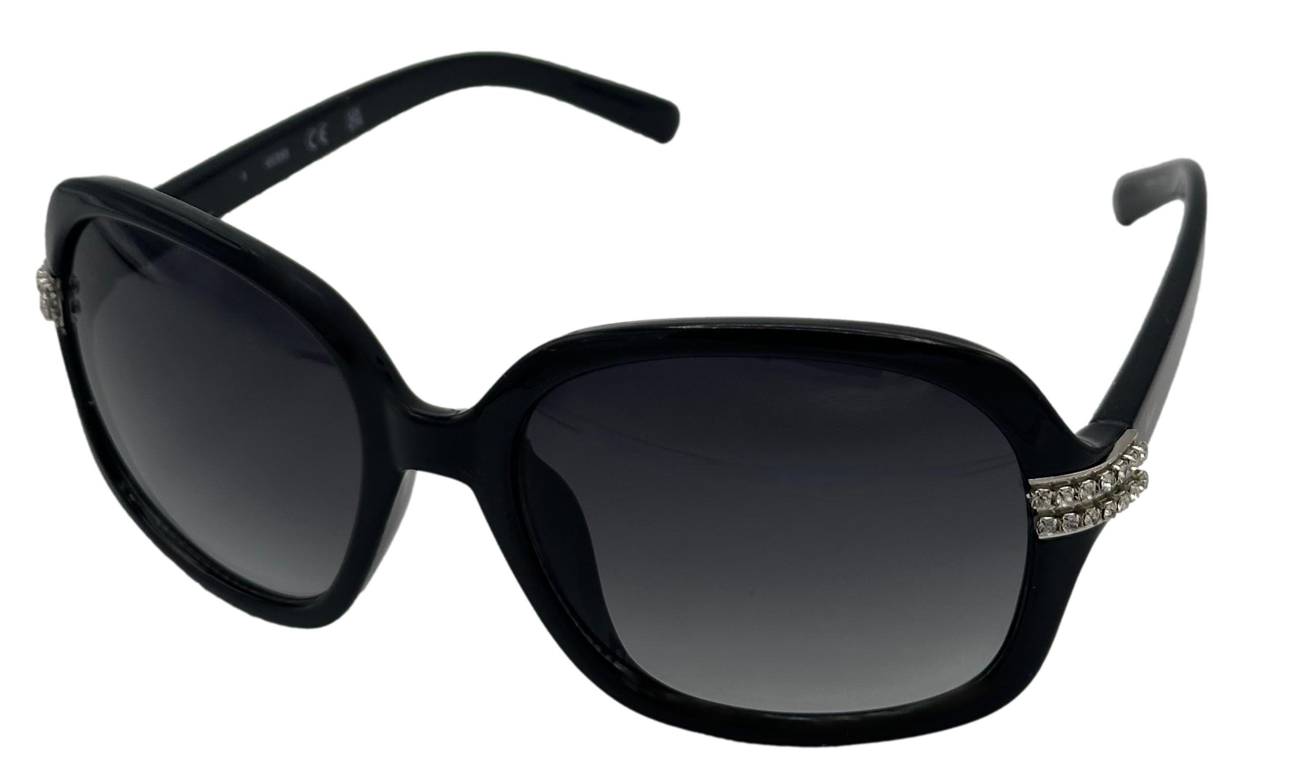 Guess Sunglass Womens Black Overside Rectangle Plastic  display picture 1