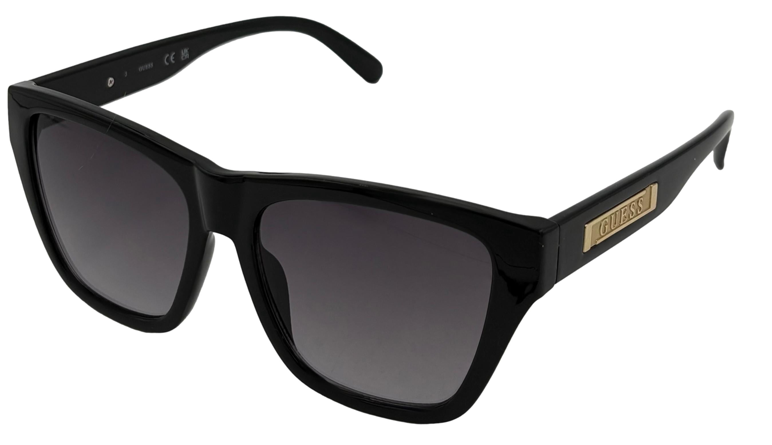 Guess Gradient Black Sunglasses Guess Designer Sunglasses Matte Black Smoke Gradient Lens  main image 2