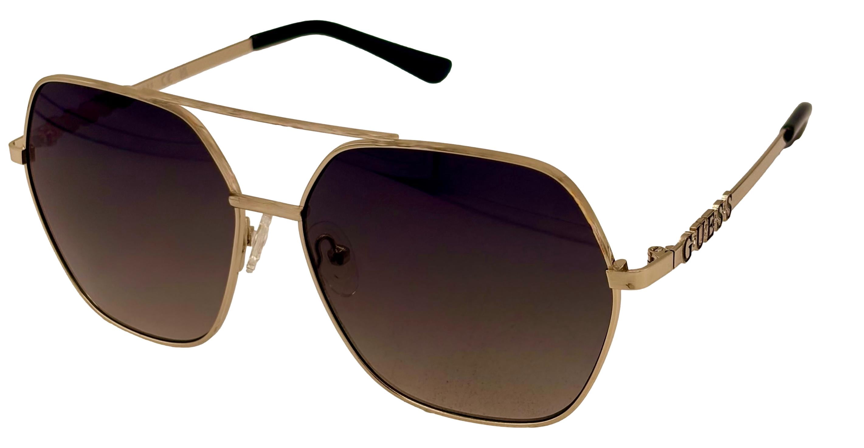 Guess Sunglass Womens Gold Oversized Square Brown Gradient  display picture 1