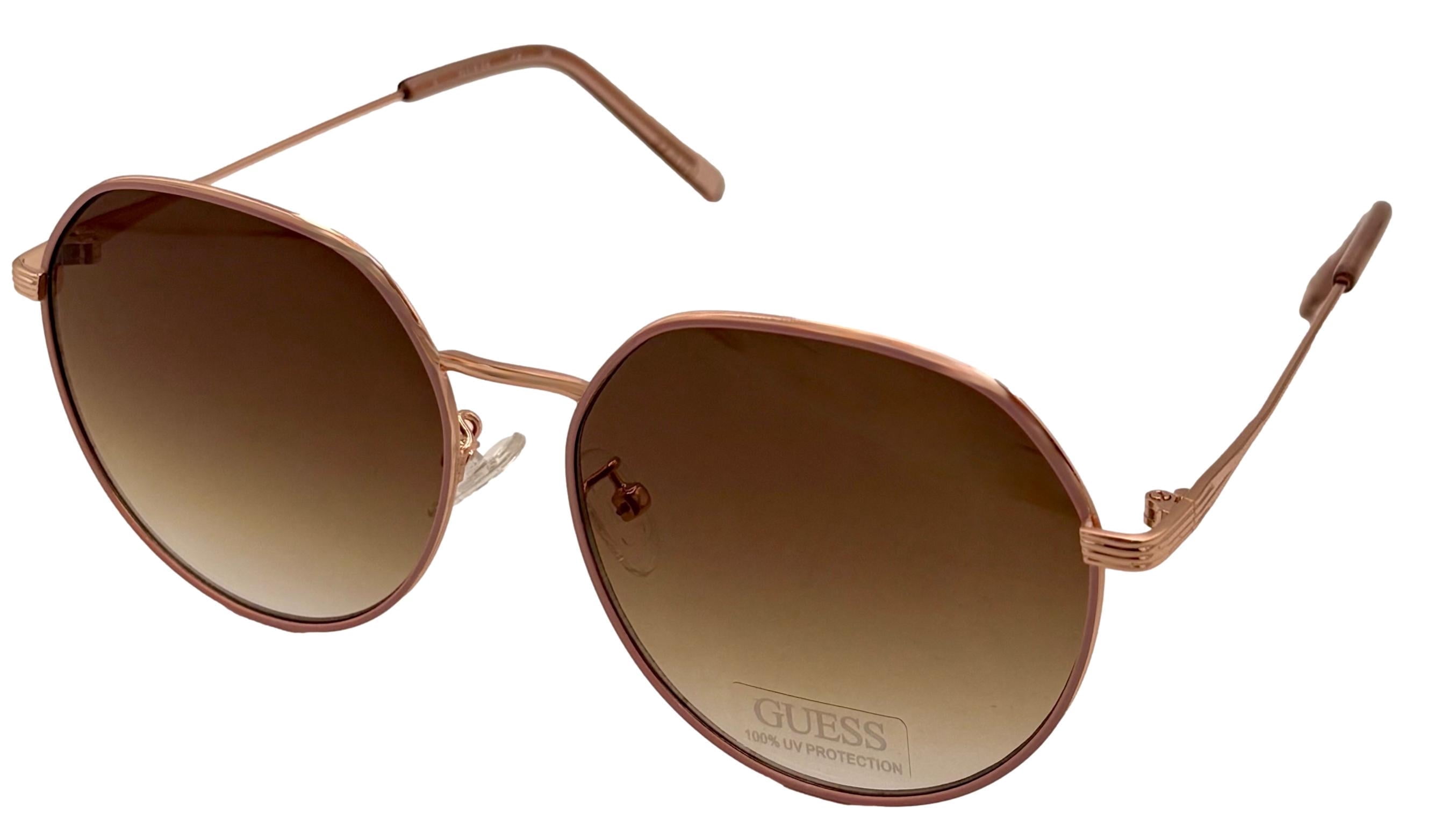 GUESS GF0374-52F-55 Guess Sunglass Womens Rose Gold Oversized Square Gradient  main image 3