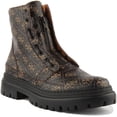thumbnail image 1 of Guess Tesero Men's Zip Up 4G Logo Print Synthetic Ankle Boot In Brown Size 8.5, 1 of 6