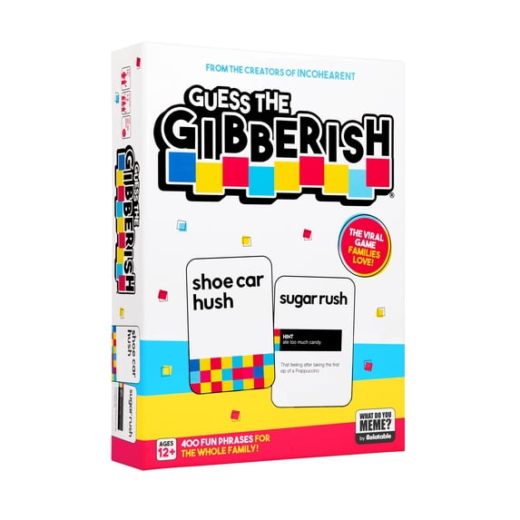 Guess The Gibberish Family Game by Relatable, Funny Family Games for Game Night for Ages 12+