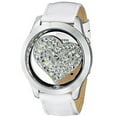 thumbnail image 1 of Guess U0113L6 Women's White Leather Band with Silver Analog Dial Watch, 1 of 3