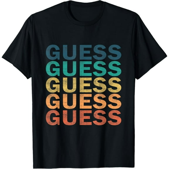 Guess - Vintage Retro Guess Name T-Shirt