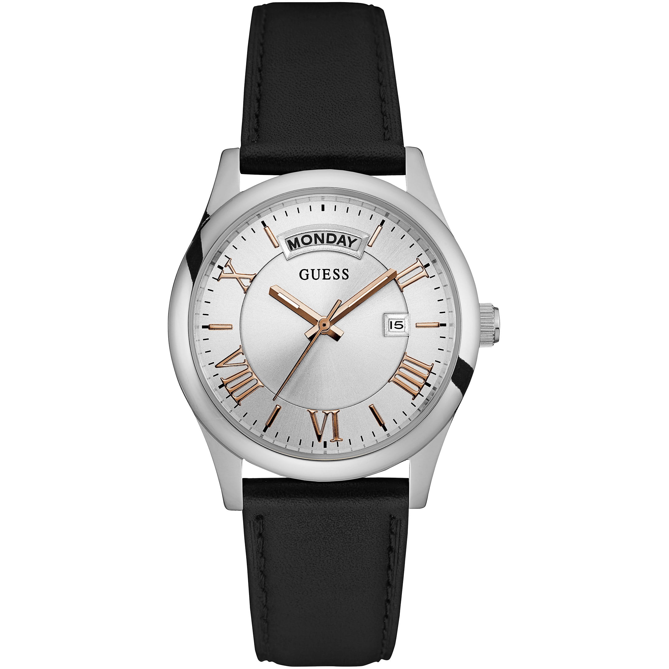 Guess Wrist Watch Amazon.com: Guess Mens 43mm Watch - Black Strap, Dial & Case  main image 3