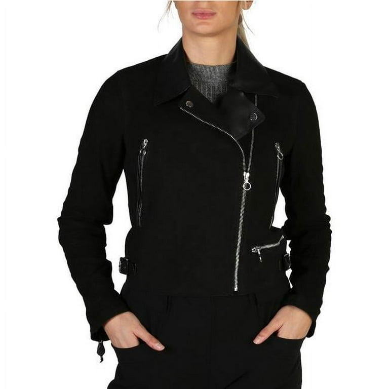 Guess W84L56 JBLK Black S Original Womens Bomber Jacket Black Small Walmart