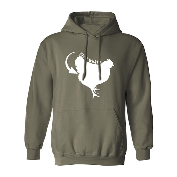 Guess What? Chicken Butt Adult Hooded Sweatshirt