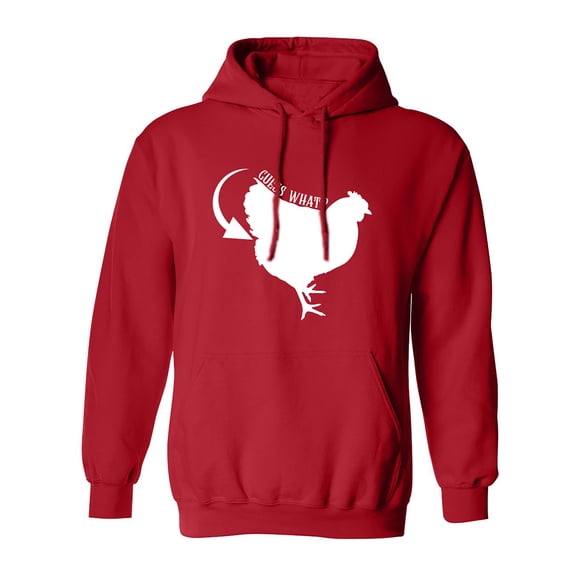Guess What? Chicken Butt Adult Hooded Sweatshirt