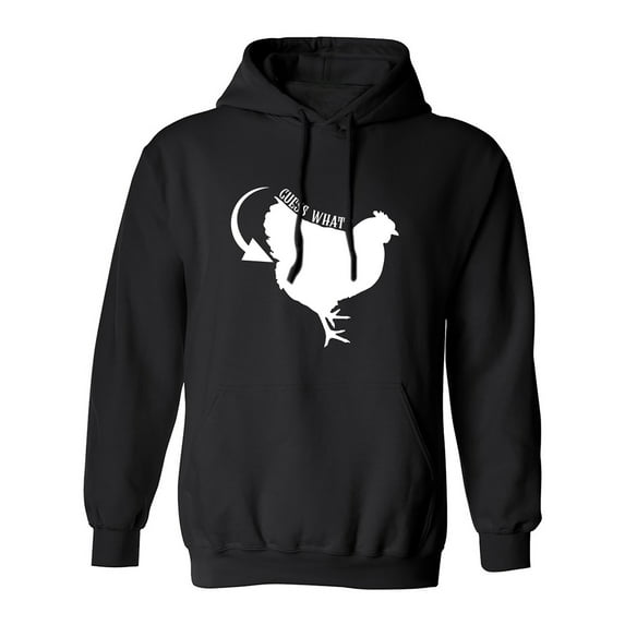 Guess What? Chicken Butt Adult Hooded Sweatshirt