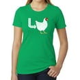 thumbnail image 1 of Guess What, Chicken Butt Funny Ladies T-shirts, Sarcastic T-shirts for Women - Green MH200WFUN S5 M, 1 of 3