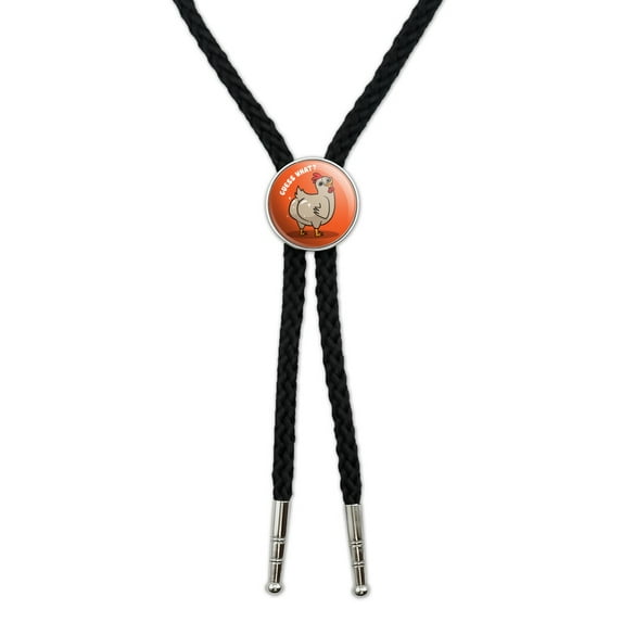 Guess What Chicken Butt Funny Western Southwest Cowboy Necktie Bow Bolo Tie