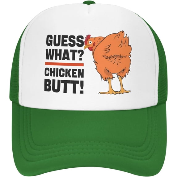 Guess What Chicken Butt Hats for Men Cap Guess What Chicken Butt Retro Hats
