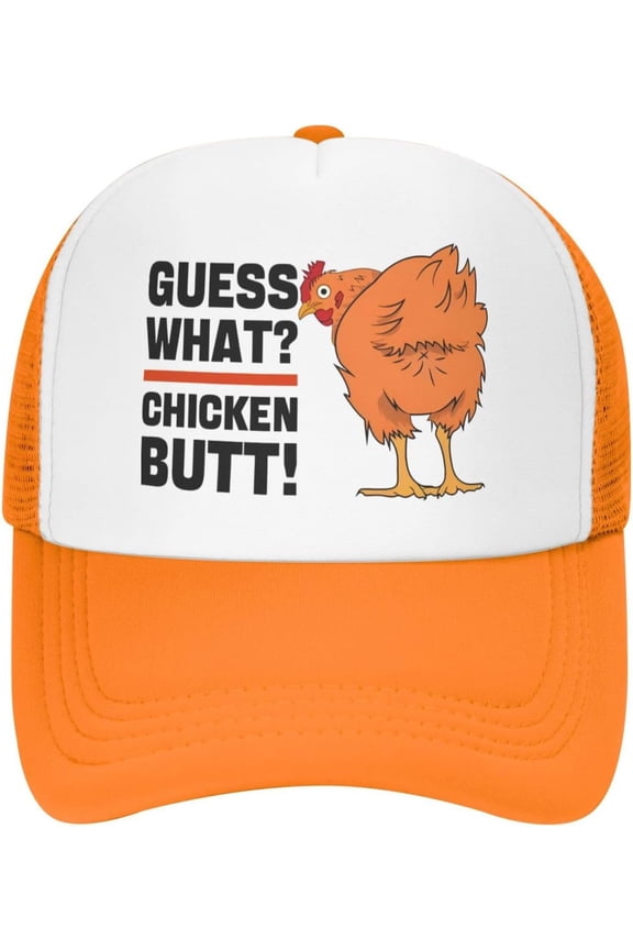 Guess What Chicken Butt Hats for Men Cap Guess What Chicken Butt Retro Hats